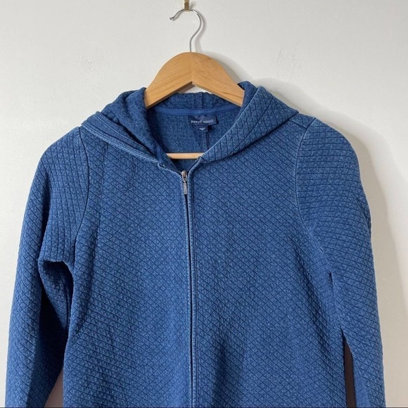 J. Jill Pure Jill Indigo Quilted Long Jacket XS - Picture 3 of 8